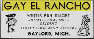 Sojourn Lakeside Resort (Gay El Rancho Ranch, El Rancho Stevens Ranch) - Mar 1962 Ad (newer photo)